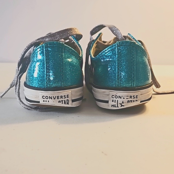 Converse Chuck Taylor Glitter Low Teal - Picture 6 of 8